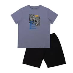 ATHENA Pyjama court  Ecopack manga Gris Garçon  - vertbaudet enfant