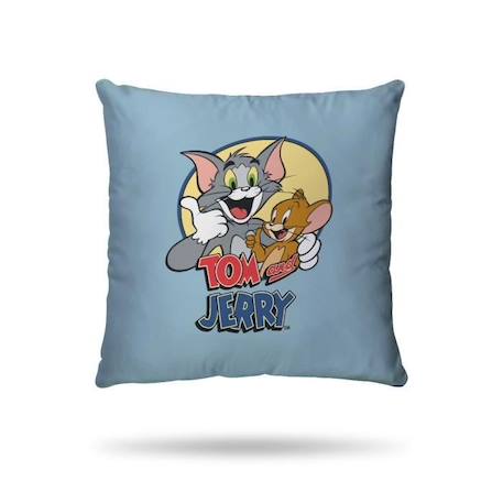 WARNER - Housse de couette Tom and Jerry 140x200 cm + taie d'oreiller 63x63 cm - Bleu - 100% Coton BLEU 3 - vertbaudet enfant 