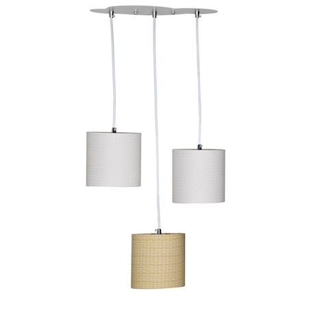 Suspension Lumineuse Trio Plafonnier en coton beige BEIGE 1 - vertbaudet enfant 