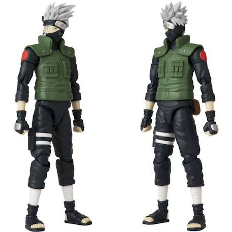 Figurine Anime Heroes 17 cm - Kakashi Hatake - Naruto Shippuden - BANDAI NOIR 4 - vertbaudet enfant 