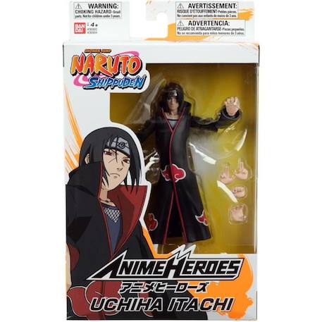 Figurine Anime Heroes 17 cm - Itachi Uchiwa - BANDAI - Naruto Shippuden NOIR 2 - vertbaudet enfant 