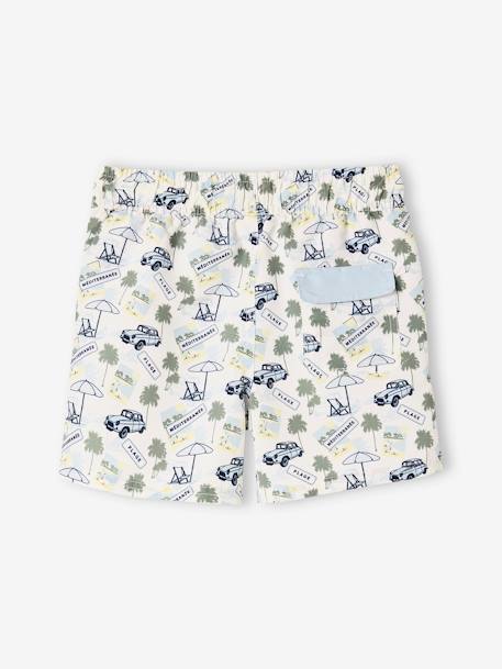 Short de bain imprimé garçon beige imprimé 2 - vertbaudet enfant 