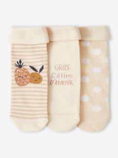 -Lot de 3 paires de chaussettes "ananas" bébé