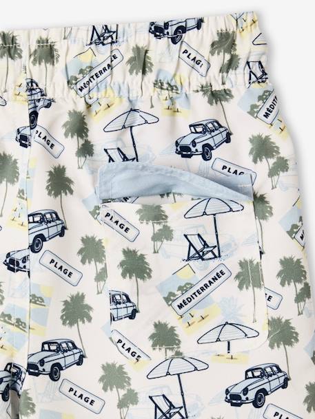 Short de bain imprimé garçon beige imprimé 4 - vertbaudet enfant 