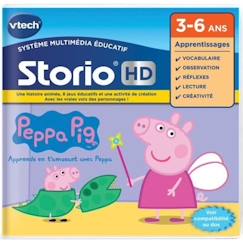 Jouet-Jeux vidéos et jeux d'arcade-Jeux vidéos-VTECH - Jeu Éducatif Storio - Peppa Pig