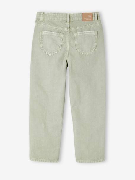 Pantalon droit MorphologiK fille tour de hanches medium blush+vert sauge 7 - vertbaudet enfant 