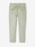 Pantalon droit MorphologiK Fille Tour de hanches Fin blush+vert sauge 6 - vertbaudet enfant 