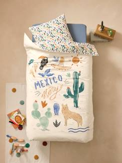 Parure housse de couette + taie d'oreiller MEXICO STORY, avec coton recyclé  - vertbaudet enfant
