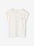 Tee-shirt uni Basics personnalisable fille manches courtes corail+écru 7 - vertbaudet enfant 