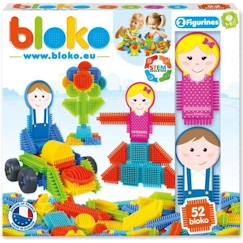 Jouet-Jeu d'assemblage - BLOKO - Coffret de 50 BLOKO et 2 figurines Family - Dès 12 mois - Fabriqué en Europe