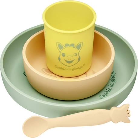 Set de repas silicone vulli Sophie la Girafe BEIGE 2 - vertbaudet enfant 