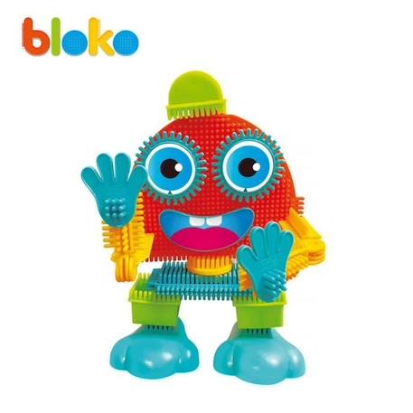 Coffret Mr Bloko - 50 Blokos avec Yeux et Bouches Animés - Jeu de Construction 1er Age - Jouet Dès 12 Mois - BLOKO 503672 BLANC 4 - vertbaudet enfant 