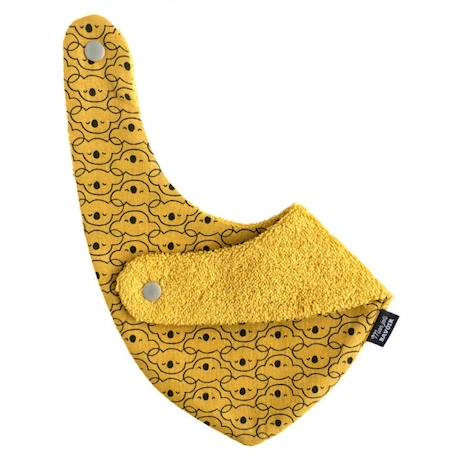 Bavoir bandana koala moutarde pour bébé 3-18 mois - Absorption maximale - 100% coton - Fermeture pression - Lavage à 40° JAUNE 2 - vertbaudet enfant 