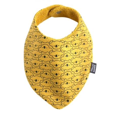 Bavoir bandana koala moutarde pour bébé 3-18 mois - Absorption maximale - 100% coton - Fermeture pression - Lavage à 40° JAUNE 3 - vertbaudet enfant 