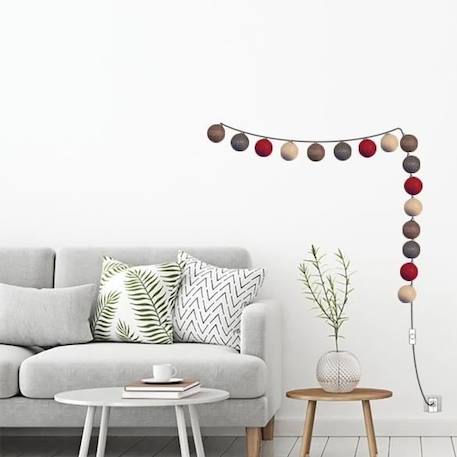 Guirlande lumineuse wifi boules coton LED USB - Commande Vocale - Maison connectée - Amazon Alexa & Google Assistant -  16 boules MARRON 3 - vertbaudet enfant 