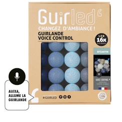 Guirlande lumineuse wifi boules coton LED USB - Commande Vocale - Maison connectée - Amazon Alexa & Google Assistant -  16 boules  - vertbaudet enfant