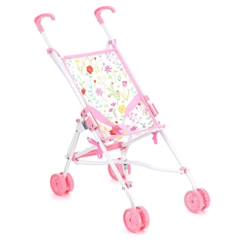 Jouet-Poussette pour poupée Mimosa - PETITCOLLIN - Rose - Pour enfant à partir de 3 ans