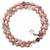 Bracelet d'allaitement /biberonnage fonction horloge - Lithothérapie pierre naturelle -Quartz rose certifié en laboratoire français ROSE 1 - vertbaudet enfant 