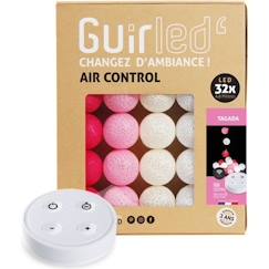 Guirlande lumineuse boules coton LED USB - Télécommandée -Veilleuse bébé 2h -  4 intensités - 32 boules 3,2m - Tagada  - vertbaudet enfant