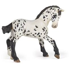 Jouet-Figurine Poulain appaloosa - PAPO - CHEVAUX, POULAINS ET PONEYS - Noir - Intérieur