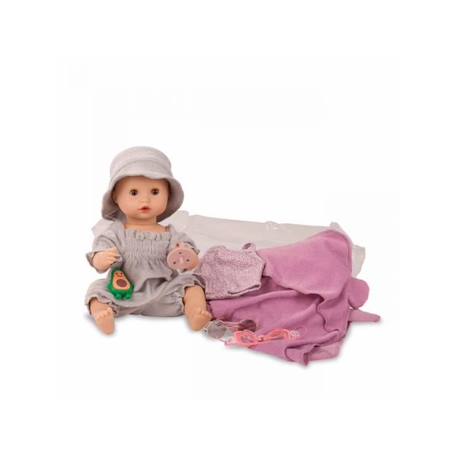 Poupon pour enfant Gotz - Petite fille avec un avocat - 33 cm - Gris GRIS 1 - vertbaudet enfant 