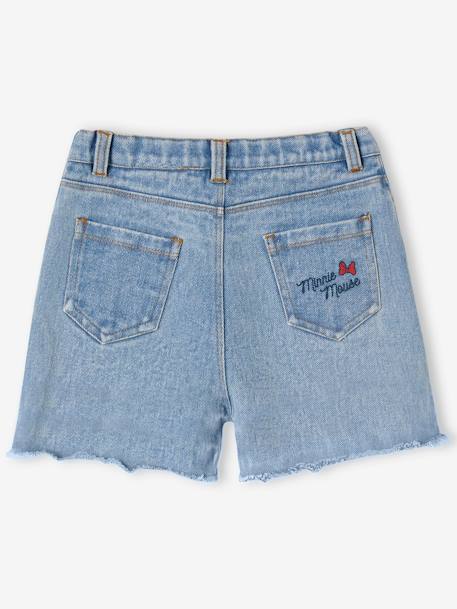 Short fille Disney® Minnie en denim brodé denim brut 2 - vertbaudet enfant 