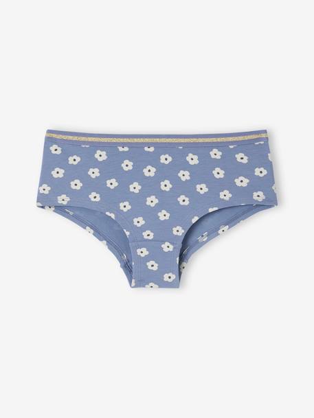 Lot de 7 shorties fleurs fille en coton bio rose 7 - vertbaudet enfant 