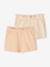 Lot de 2 shorts fille abricot+mauve+rose bonbon 1 - vertbaudet enfant 