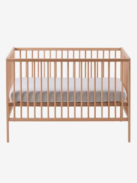 Lit bébé Cocoon blanc+bois+noir 6 - vertbaudet enfant 