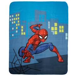 Linge de maison et décoration-Plaid polaire imprimé, SPIDERMAN HERO. Taille : 110x140 cm