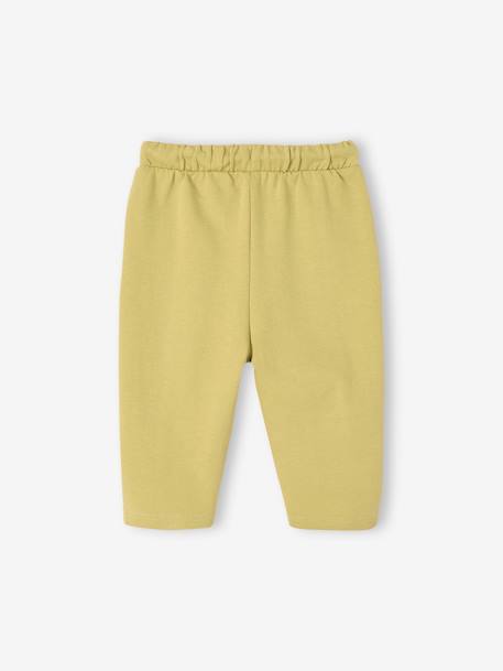 Pantalon en molleton bébé taille élastiquée jaune 2 - vertbaudet enfant 