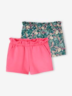 -Lot de 2 shorts fille