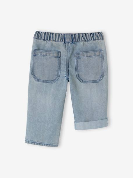 Pantacourt en denim indestructible retroussable en bermuda garçon double stone 7 - vertbaudet enfant 