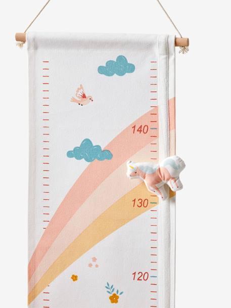 Toise textile licorne rose imprimé 3 - vertbaudet enfant 