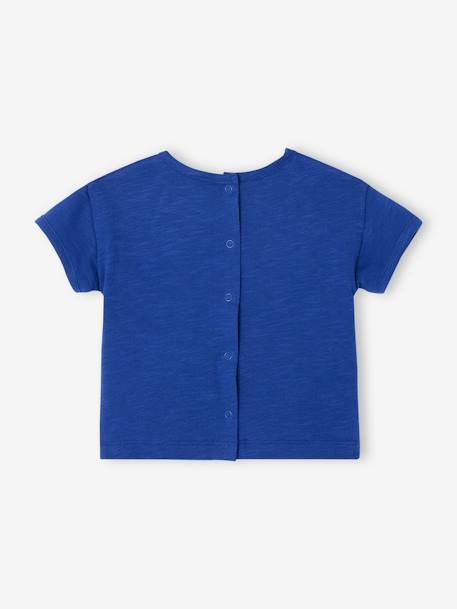 Tee-shirt soleil bébé manches courtes bleu roi 3 - vertbaudet enfant 