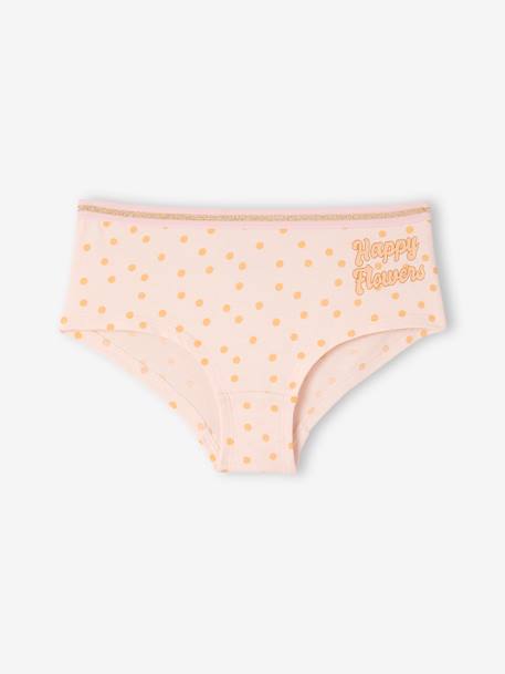 Lot de 7 shorties fleurs fille en coton bio rose 4 - vertbaudet enfant 