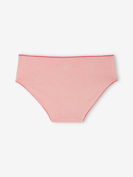 Lot de 5 culottes coeurs et licornes fille en coton bio rose 7 - vertbaudet enfant 