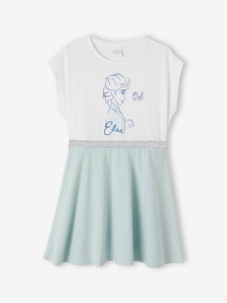 Robe fille Disney® La Reine des Neiges blanc/bleu ciel 1 - vertbaudet enfant 