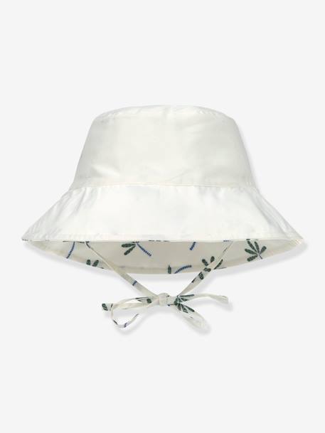 Chapeau anti-UV réversible LÄSSIG blanc imprimé+bleu imprimé+multicolore+rayé blanc 2 - vertbaudet enfant 