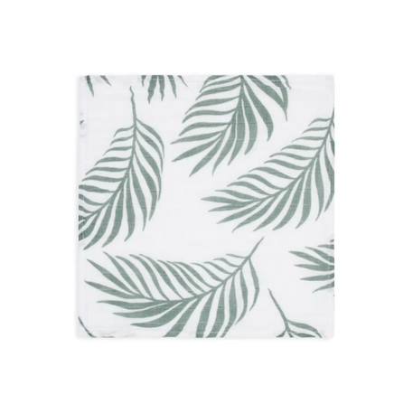 Lange gaze de Coton Small 70x70cm Nature Vert Cendré (4 pcs) Jollein VERT 3 - vertbaudet enfant 