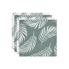 Puériculture-Lange gaze de Coton Small 70x70cm Nature Vert Cendré (4 pcs) Jollein