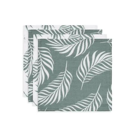 Lange gaze de Coton Small 70x70cm Nature Vert Cendré (4 pcs) Jollein VERT 1 - vertbaudet enfant 