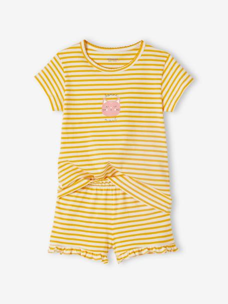 Lot de 2 pyjashorts animaux fille jaune 3 - vertbaudet enfant 