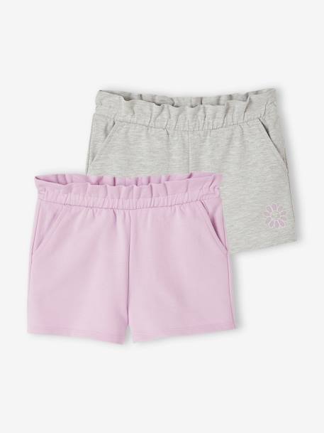 Fille-Lot de 2 shorts fille