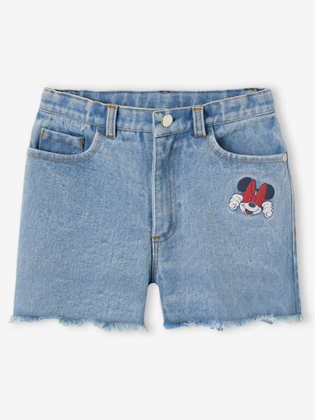 Short fille Disney® Minnie en denim brodé  - vertbaudet enfant