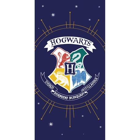 Drap de plage HARRY POTTER - POUDLARD. Taille : 75x150 cm BLEU 1 - vertbaudet enfant 