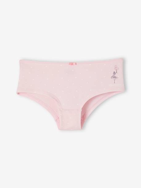 Lot de 4 shorties ballerine fille en coton bio écru 2 - vertbaudet enfant 