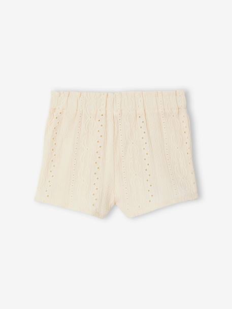 Short en maille fantaisie bébé écru 2 - vertbaudet enfant 