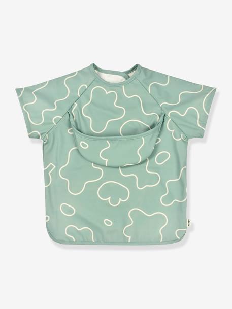 Bavoir à manches évolutif 2 en 1 BEABA Playful beige+vert sauge 11 - vertbaudet enfant 