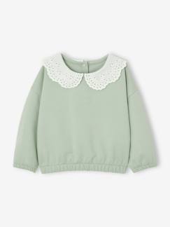 Sweat col brodé bébé personnalisable  - vertbaudet enfant